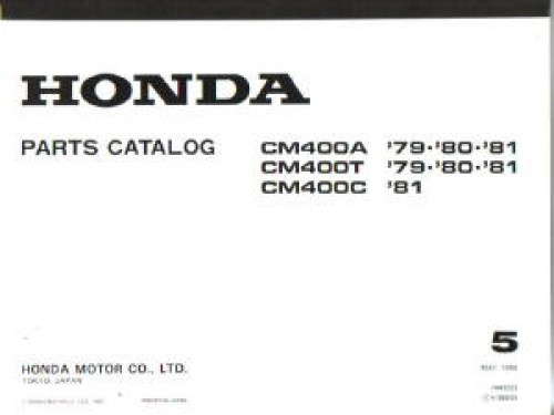 1981 Honda cm400t service manual