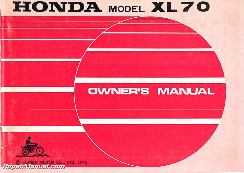 Honda xl 70 repair manual #6