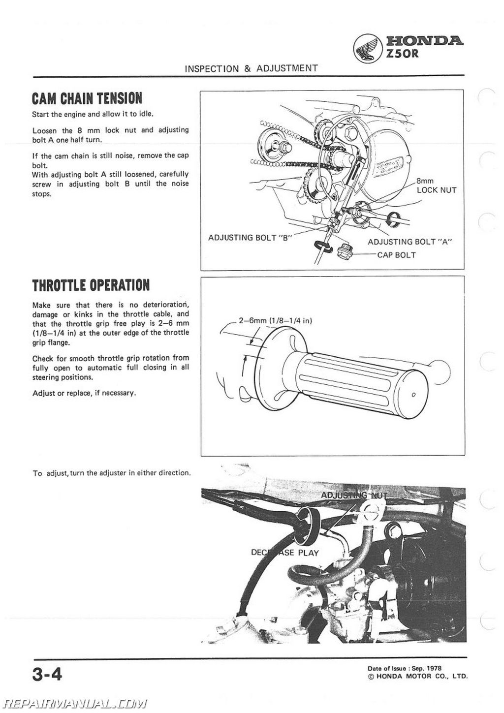 Honda z50r service manual #2
