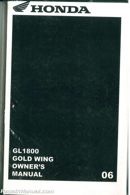 Honda Gl1800 Owners Manual Pdf