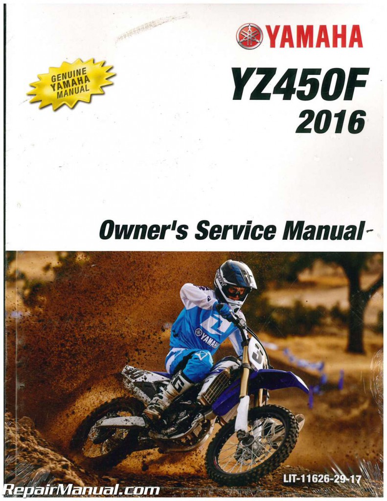 Yamaha Yz F Motorcycle Owners Service Manual