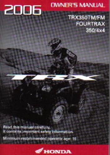 Honda atv operator manual #2