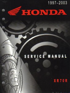 2002 Honda xr70r manual #3