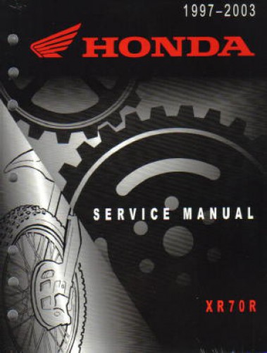 2003 Honda xr70r manual #6