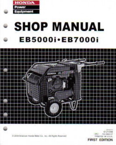 Honda eb5000i manual #6