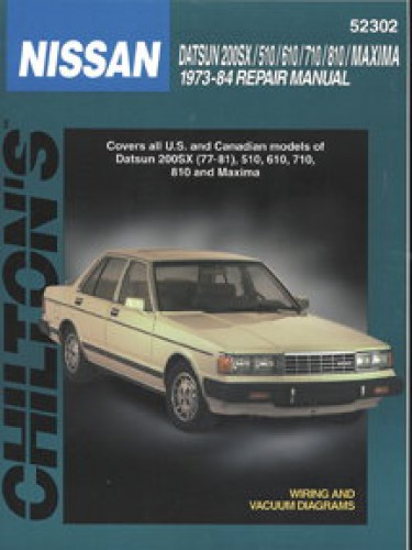 Chilton's nissan 1984 300zx repair manual #10
