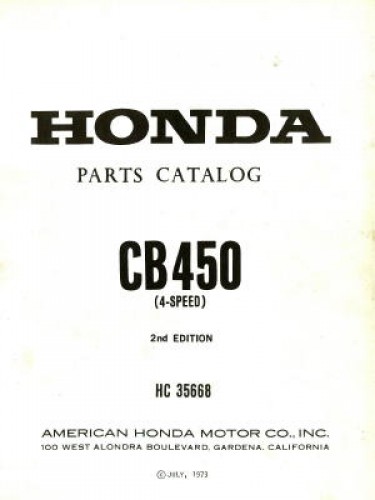Honda cb450 repair manual #6