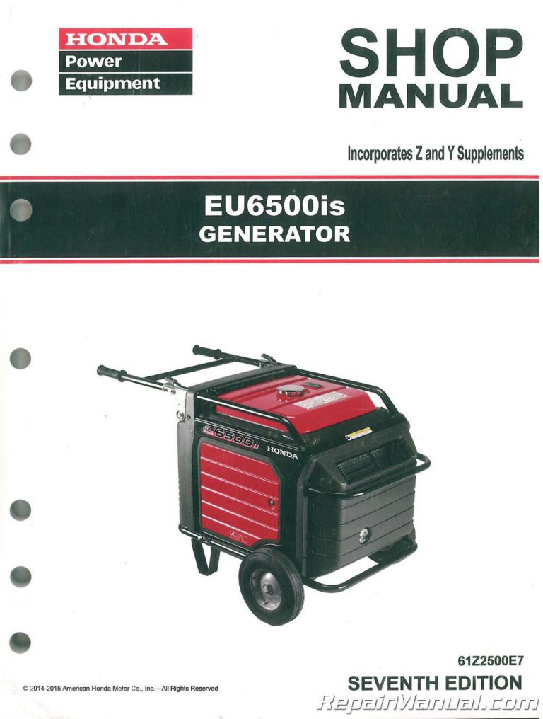 Honda Generator Manuals Repair Manuals Online