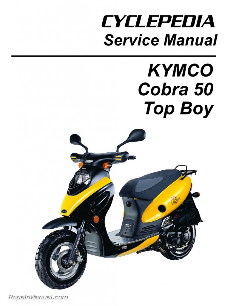 Kymco Cobra Top Boy Scooter Service Manual Printed By Cyclepedia