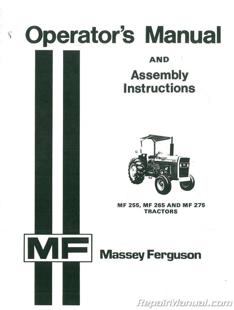 Massey Ferguson Mf Dsl Operators Manual