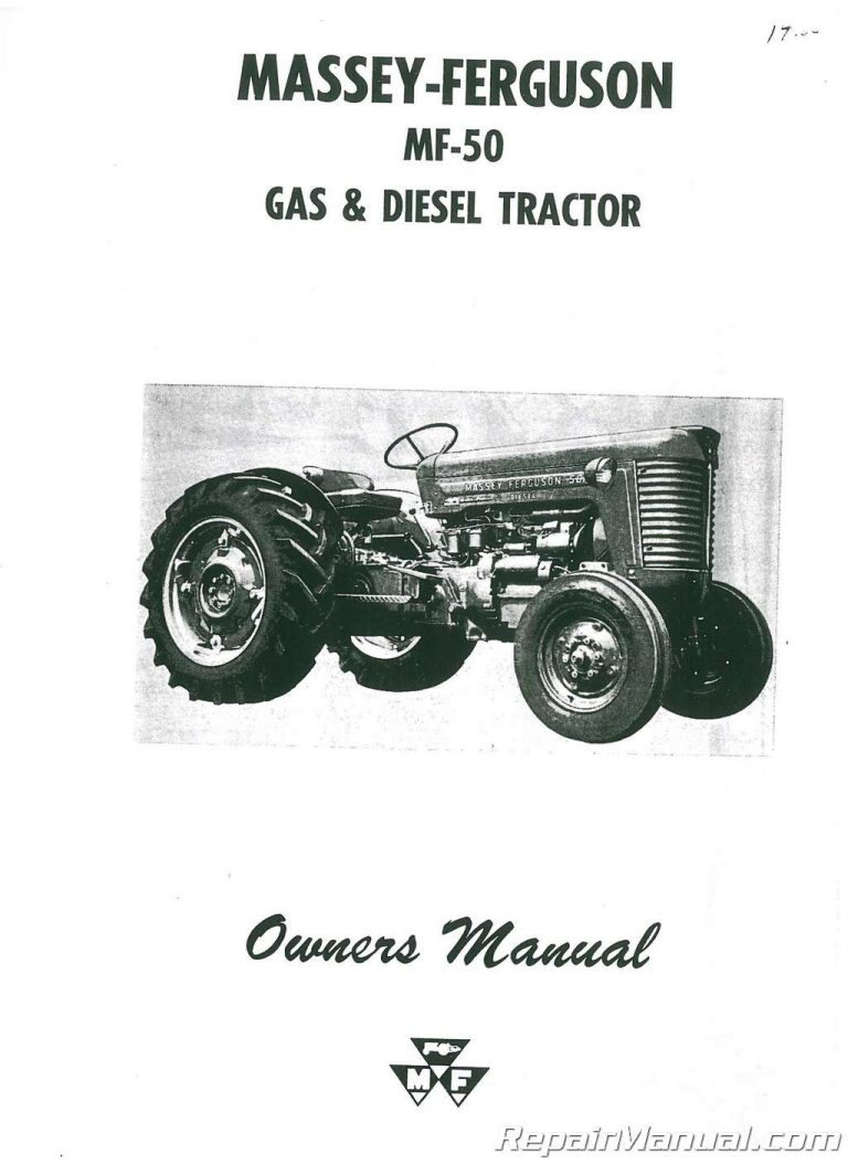 Massey Ferguson Mf Operators Manual