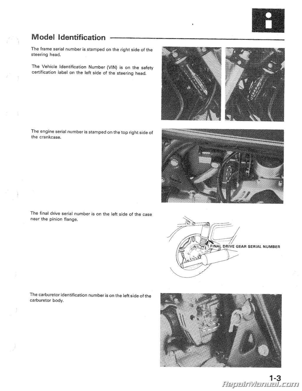 1980 Honda motorcycle repair manual #7