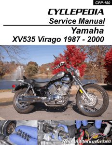 Yamaha Virago XV535 Cyclepedia Printed Motorcycle Service Manual