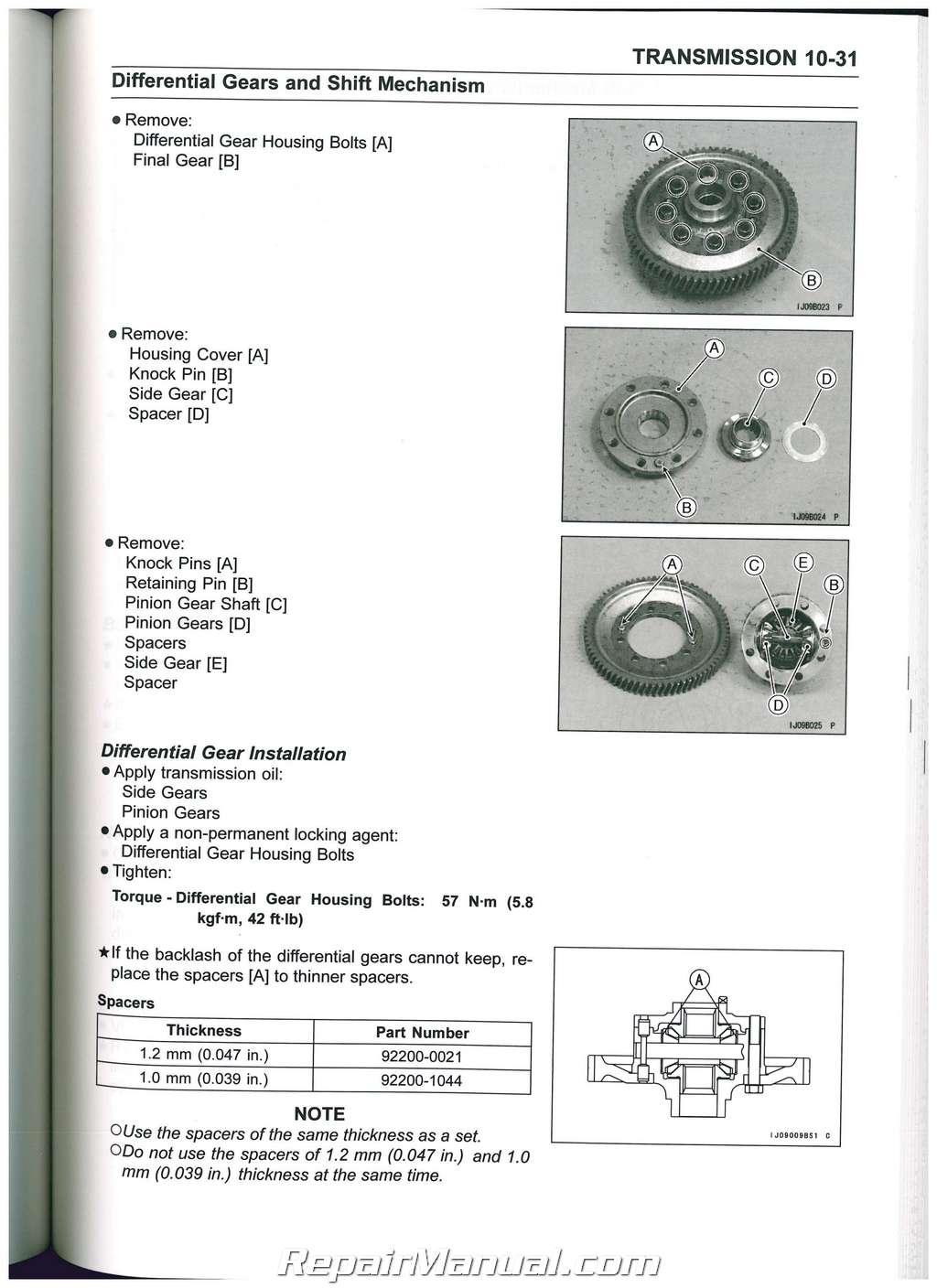 2009 – 2017 Kawasaki KAF620R S Mule 4010 Trans4x4 Service Manual