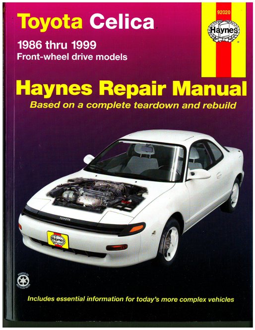 Haynes Toyota Celica Front Wheel Drive 1986 1999 Auto Repair Manual