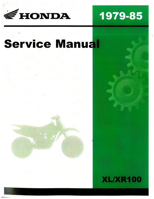 1979 Honda xl100s manual #2