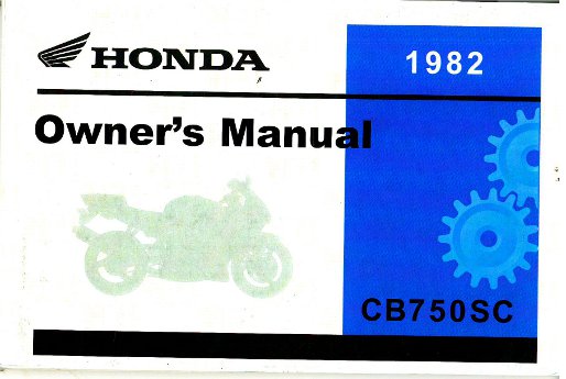1982 Honda nighthawk 750 service manual #1