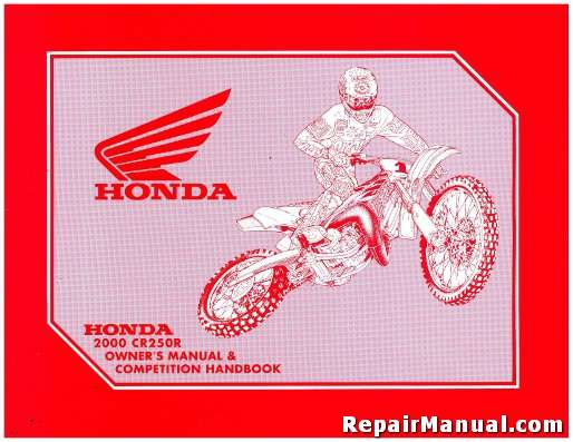 Honda cr-250 instruction manuel #6