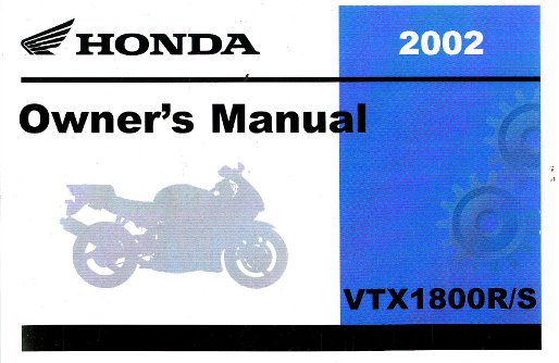 Honda vtx 1800 manual online