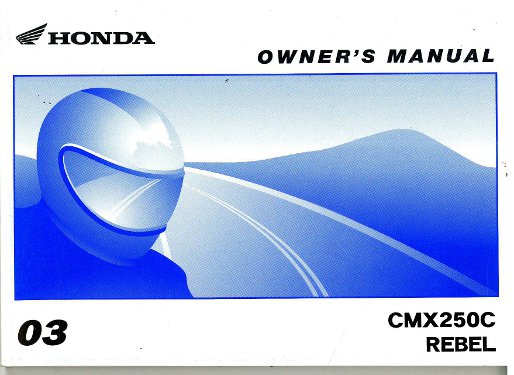 Honda rebel cmx250c owners manual #3
