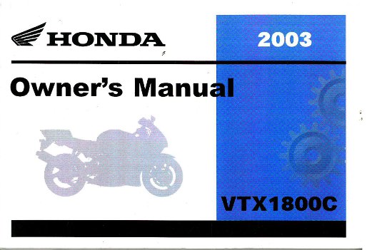 Honda vtx1800c owners manual #2