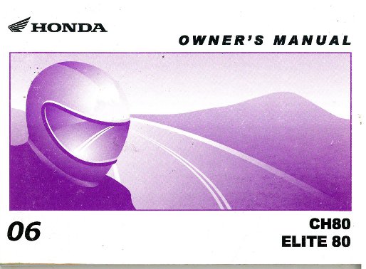 Honda ch80 service manual #5