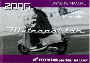 Honda chf 50 owners manual #6