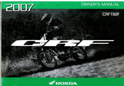 2007 Honda crf150f manual #6