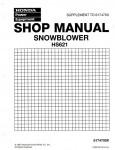 Honda hs624 snowblower shop manual #6