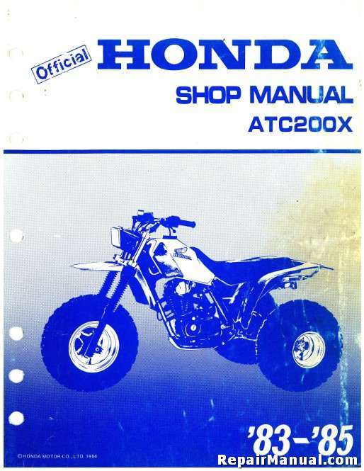 1985 Honda atc200x service manual #3