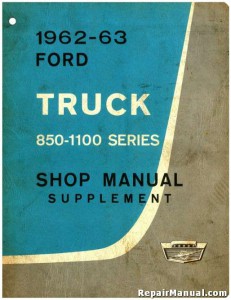 Ford econovan repair manual supplement #3