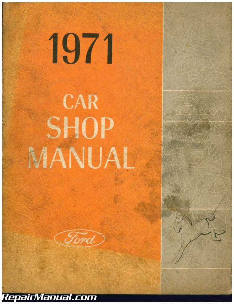 Used 1971 Ford Pinto Car Shop Manual