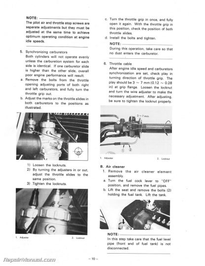 1976-1977 Yamaha RD400C RD400D Motorcycle Service Manual