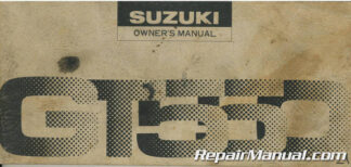 Used 1976 Suzuki GT550 Motorcycle Owners Manual