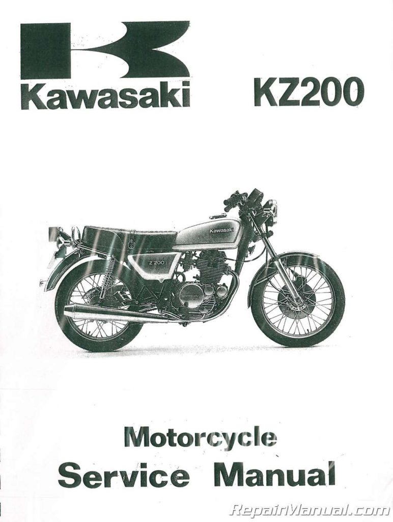 1977-1981 Kawasaki KZ200 Motorcycle Service Manual