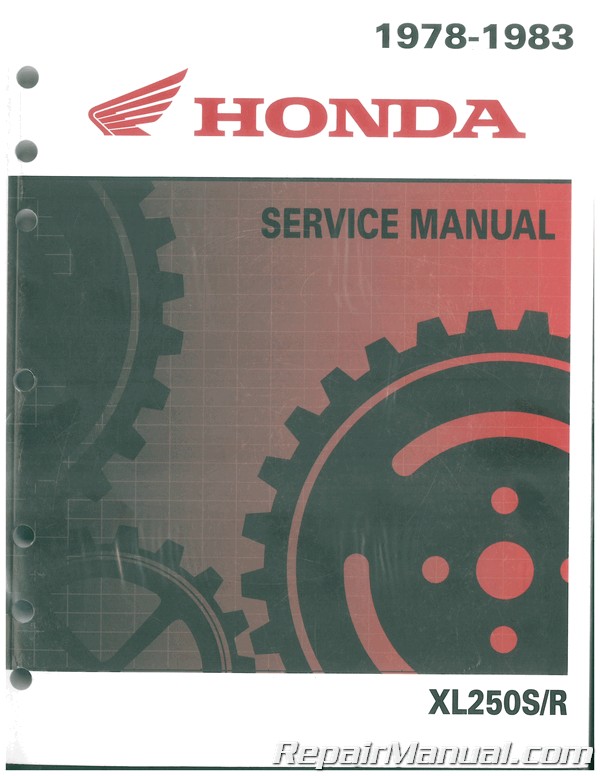 1978-1983 Honda XL250S R Motorcycle Service Manual