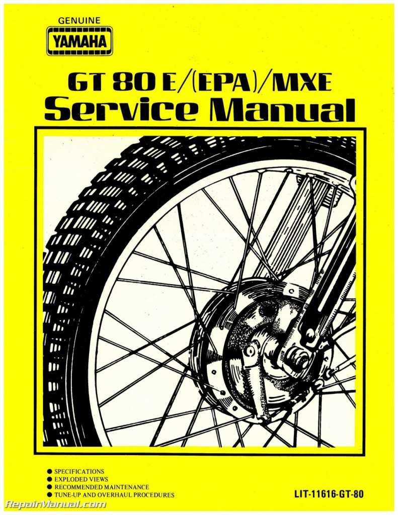 1978 Yamaha GT80E / EPA / MXE Motorcycle Service Manual