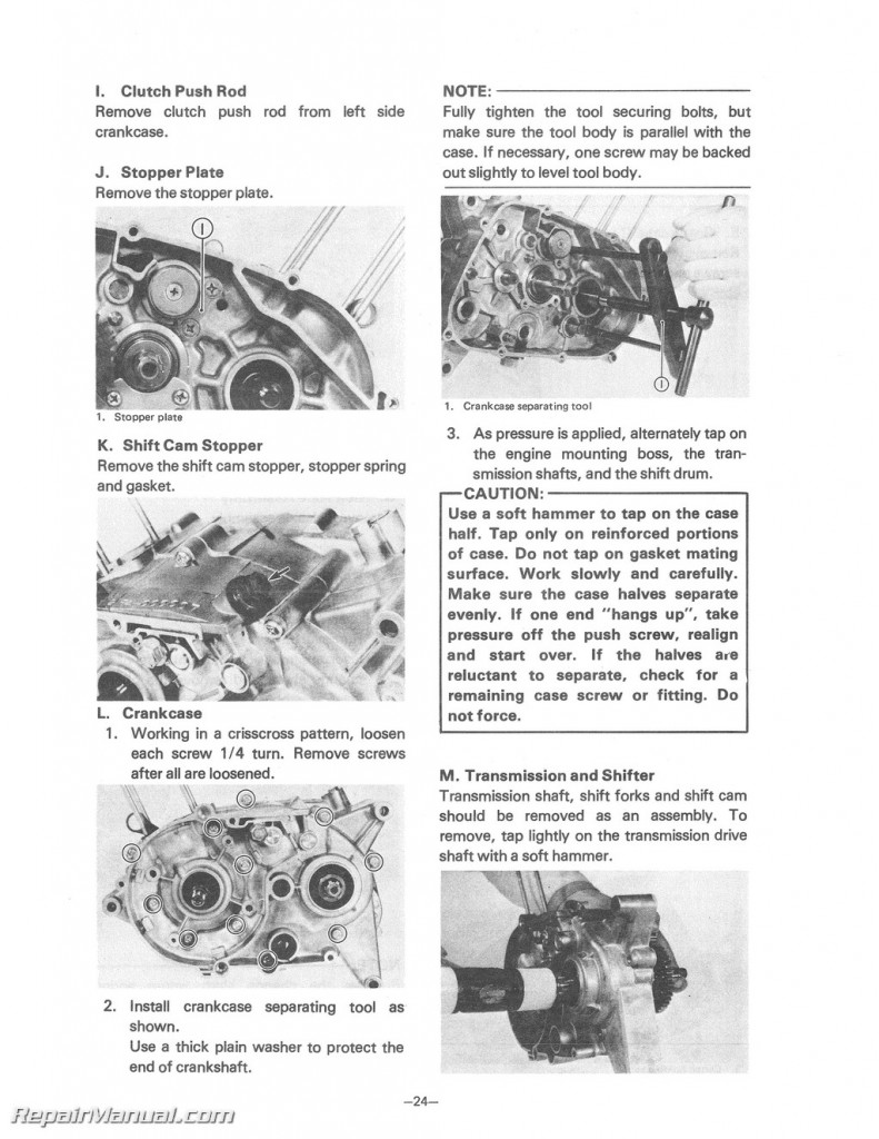 1978 Yamaha GT80E / EPA / MXE Motorcycle Service Manual