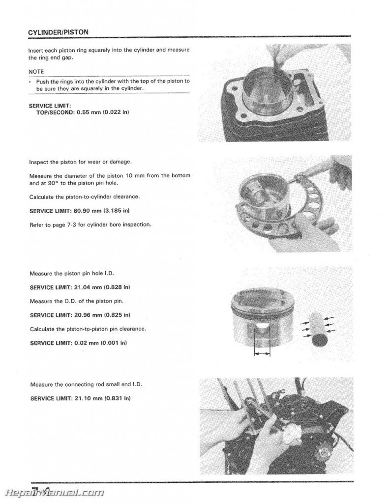 1985-1986 Honda ATC350X Service Manual