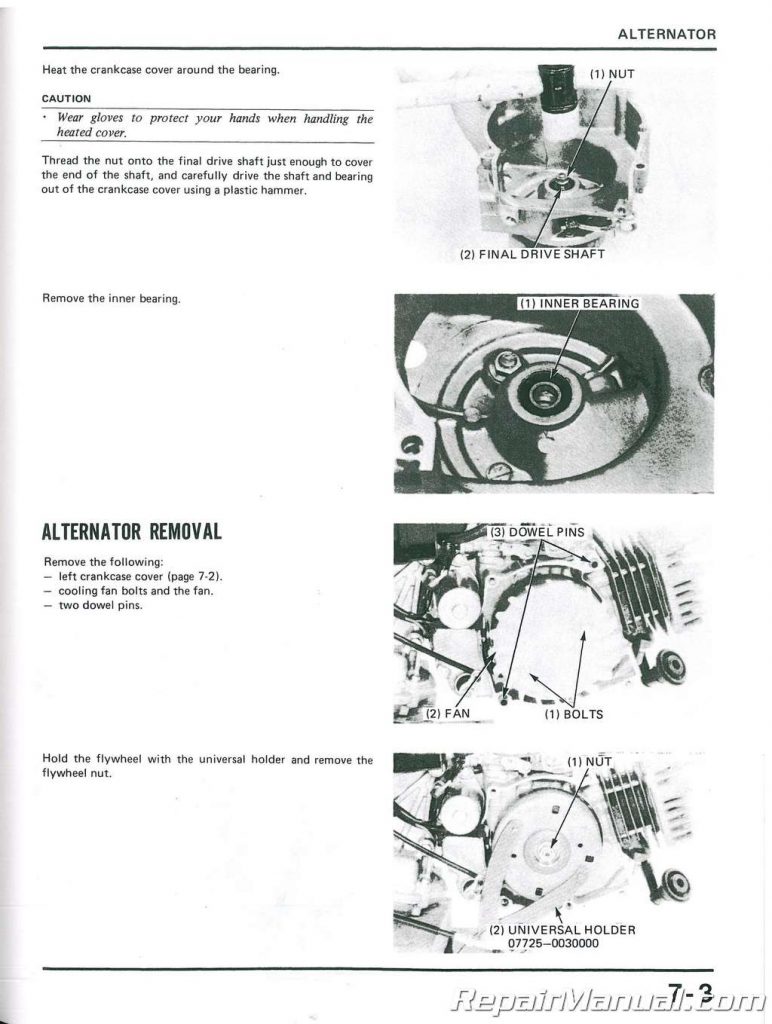 1985-1986 Honda TG50 M Scooter Service Manual