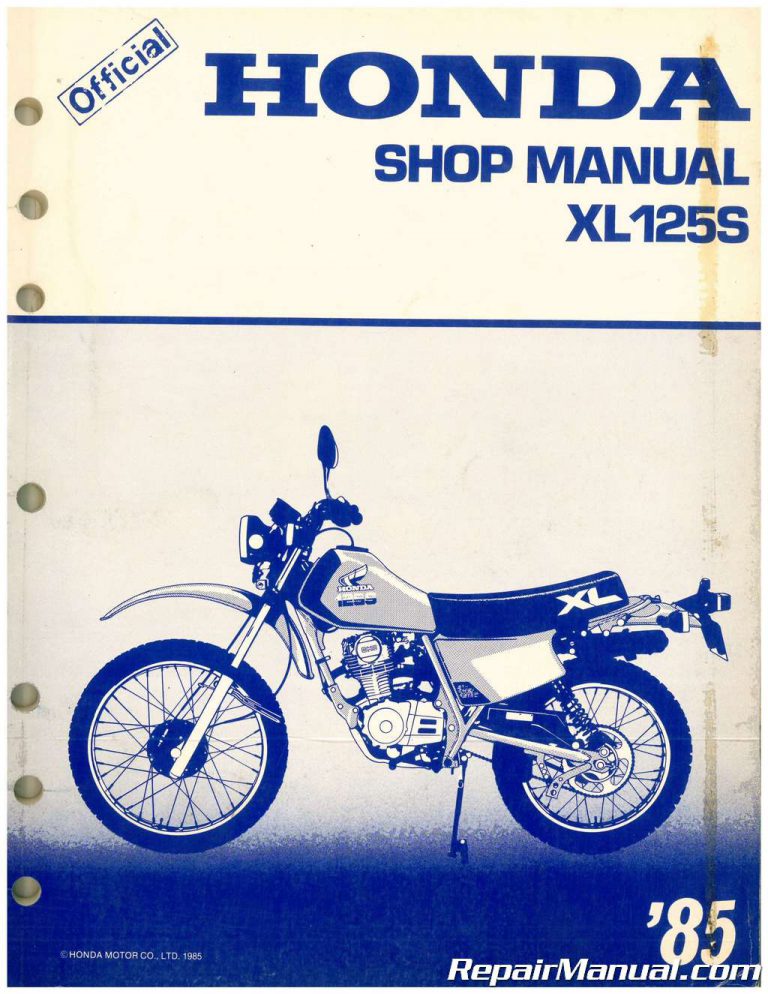 Used 1985 Honda XL125S Service Manual