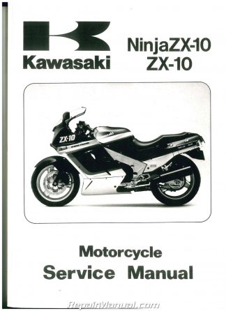 1987-1991 Kawasaki ZX1000B NINJA ZX-10R Motorcycle Service Manual