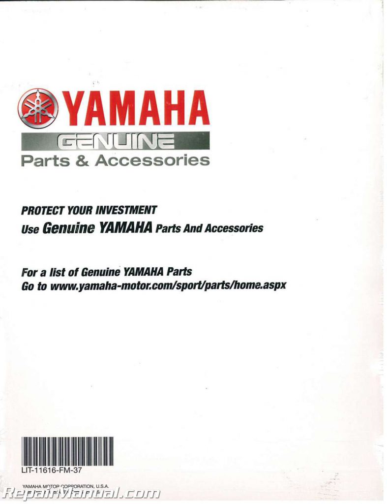 1987-1997 Yamaha YFM350FW Big Bear ATV Service Manual