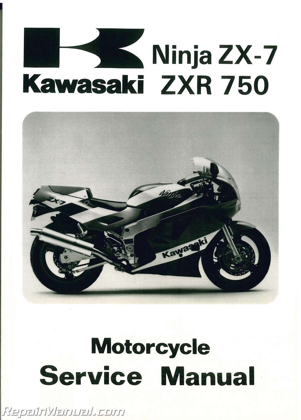 Antipoison Sidelæns Blot 1989-1990 Kawasaki ZX750H Service Manual
