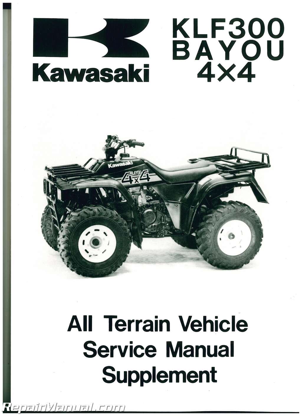 1989-2006 Kawasaki Bayou 4×4 Service Manual