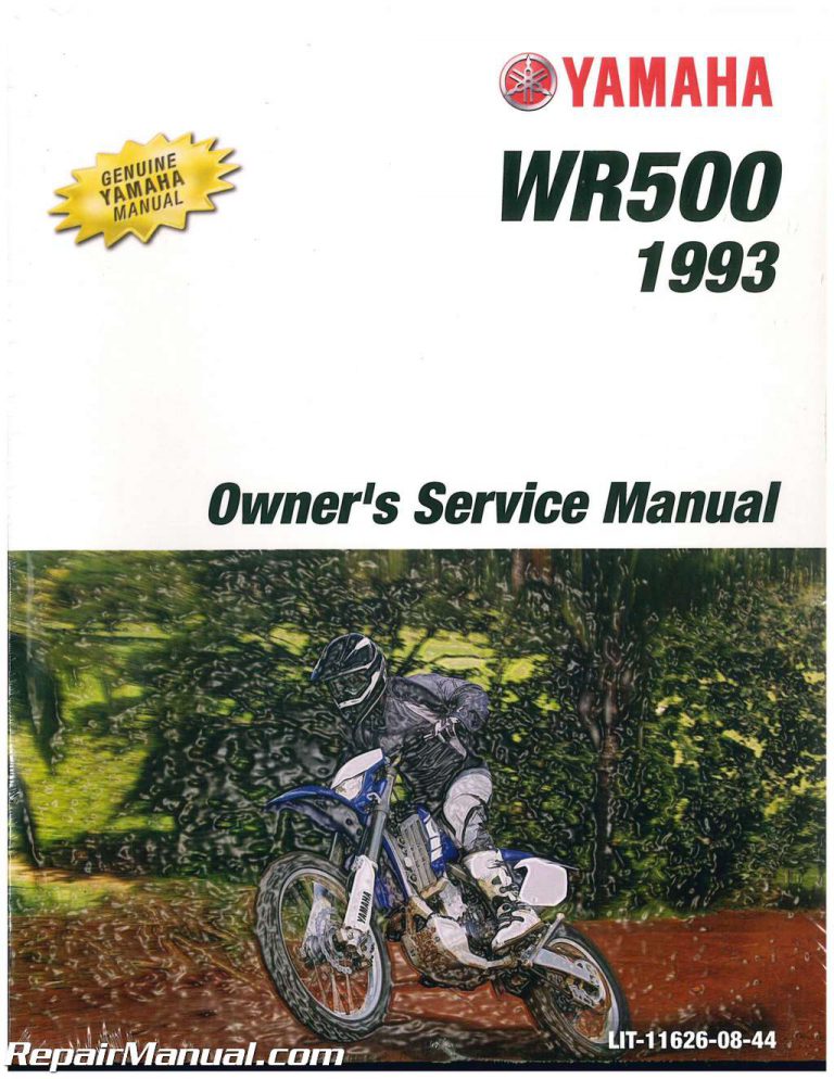 1993 Yamaha WR500ZE Motorcycle Owners Service Manual