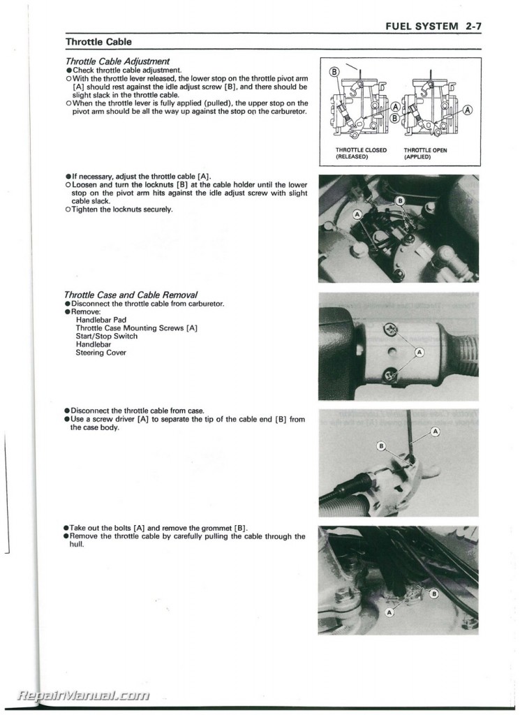 1995 -1997 Kawasaki Jet Ski 900 750 ZXI Factory Service Manual