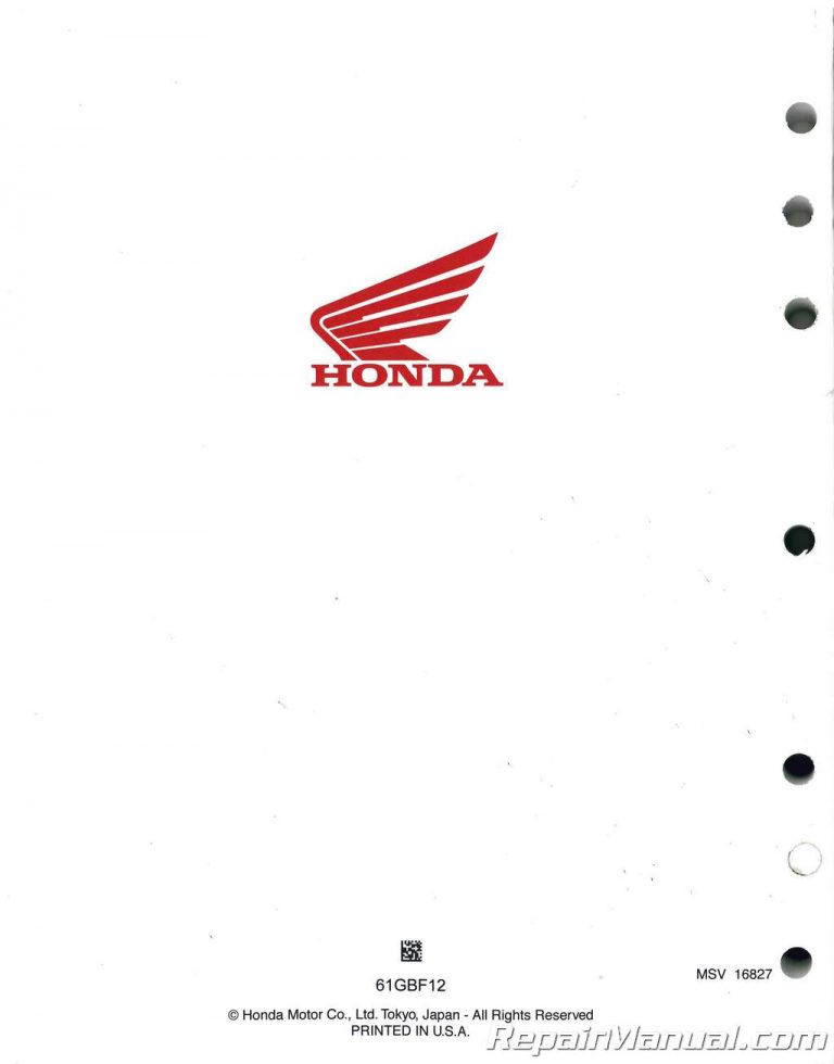 1995-2007 Honda CR80 CR85 Motorcycle Service Manual