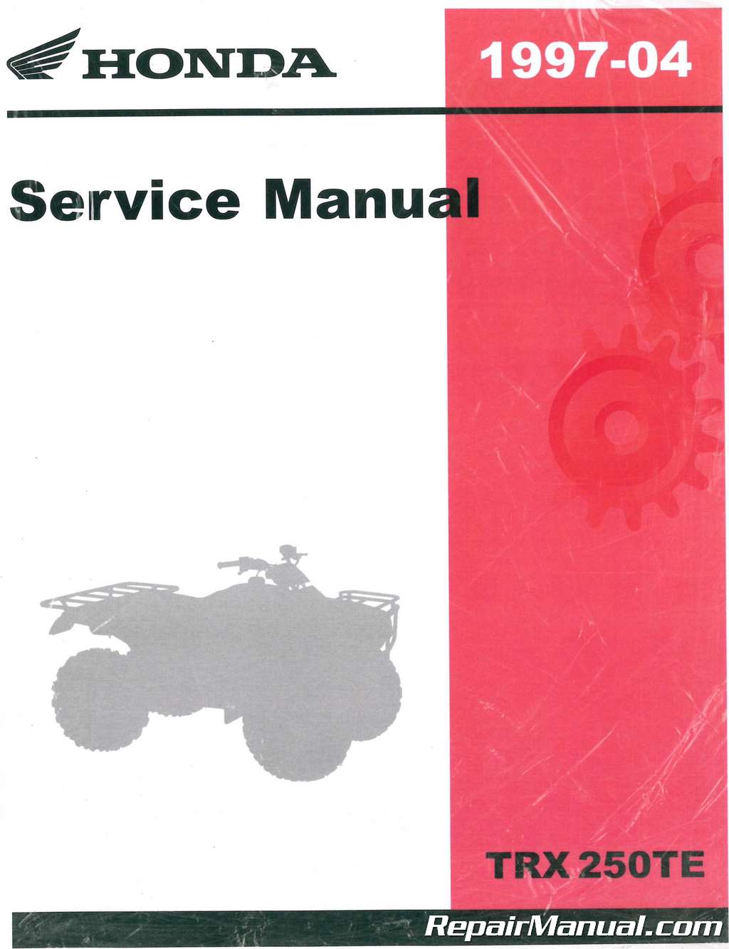 1997 2004 Honda Trx250te Tm Recon And Fourtrax Service Manual 9125