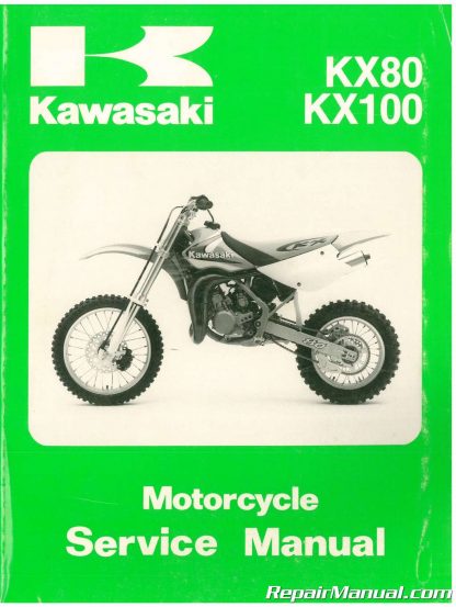 Used 1998-2000 Kawasaki KX80 KX100 Service Manual